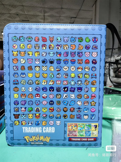New Pokémon Pikachu Battle Card Binder — Zippered Card Holder for VMAX Game Card Collection, Anime Toys & Gifts
