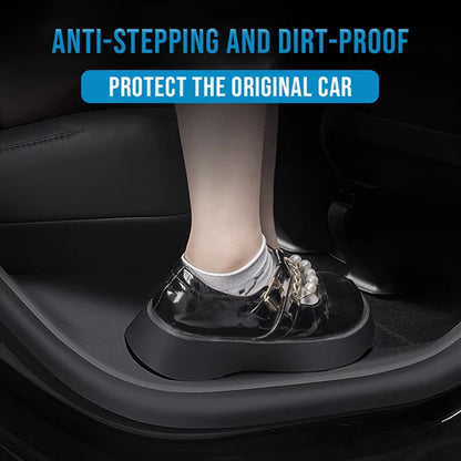Rear Door Sill Protective Pad for Tesla Model Y – Anti-Kick Threshold Guard Cover Strip, Original Fit Accessories