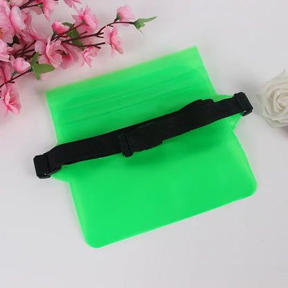 3-Layer Waterproof Phone Dry Bag - Large Transparent Underwater Protective Pouch for iPhone & Mobile Phones