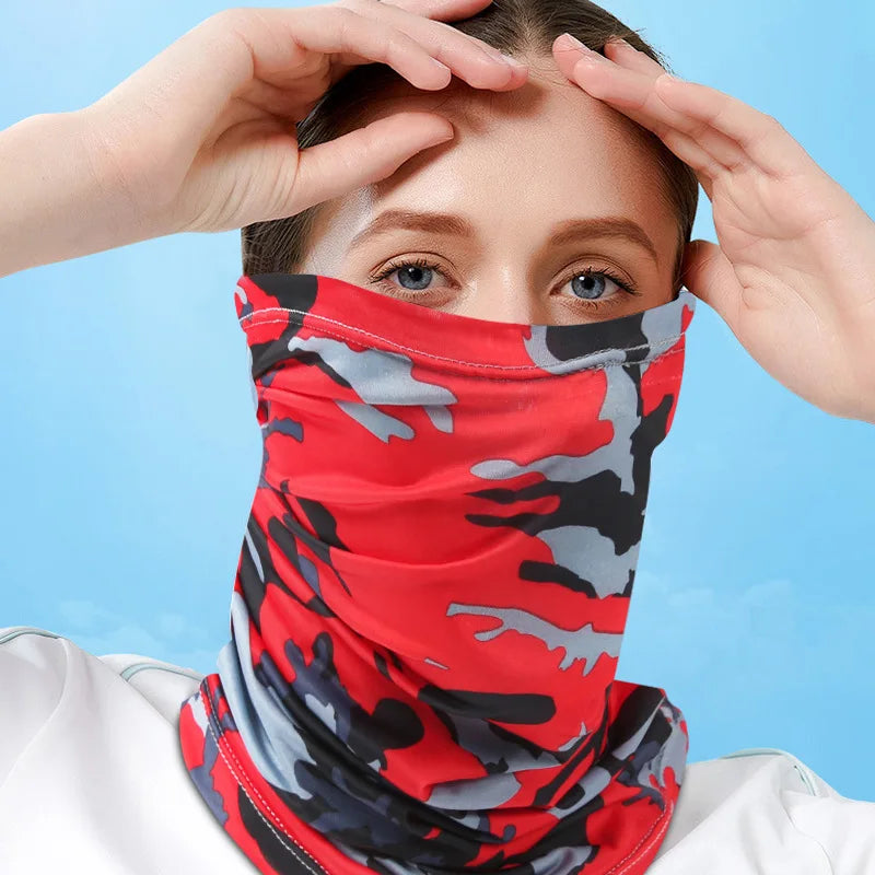 Desert Fox Outdoor Ice Silk Sun Protection Bib - Spring and Summer Motorcycle Neck Cover - Sports Magic Bandana Riding Mask