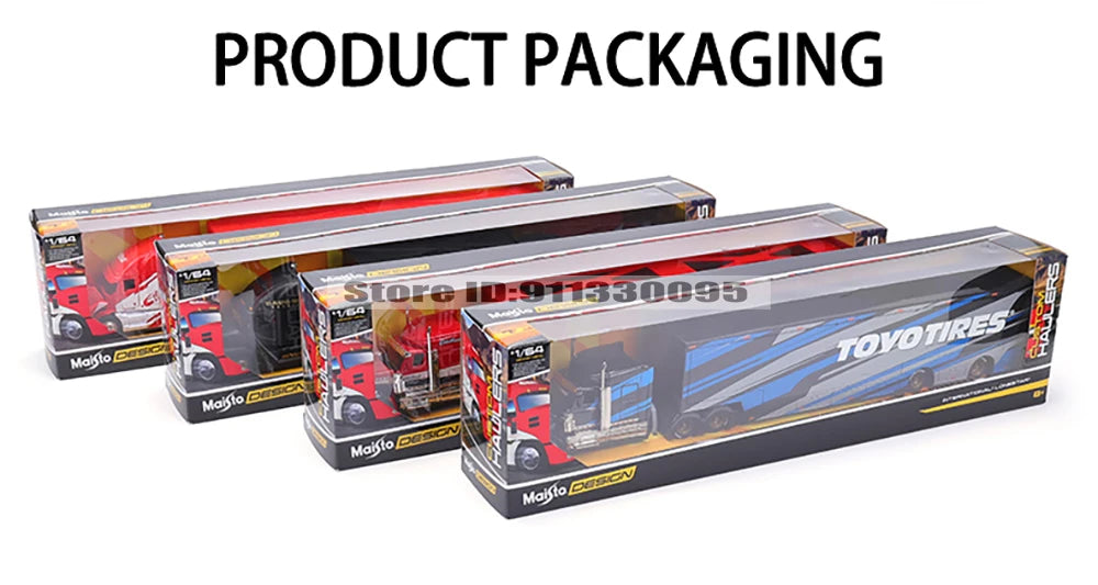Maisto 1:64 Mack Anthem & LoneStar Trailer Model — Alloy Diecast Transport Simulation Car Collection