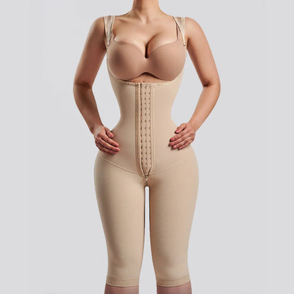 Fajas Colombianas Women’s Full-Length Shapewear – Postpartum Waist Trainer, Tummy Control Bodysuit & Post-Liposuction Shaper