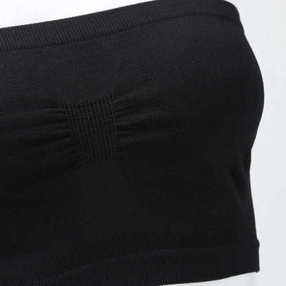Women’s Strapless Seamless Tube Top – Wireless Anti-Slip Bandeau Bra for Summer