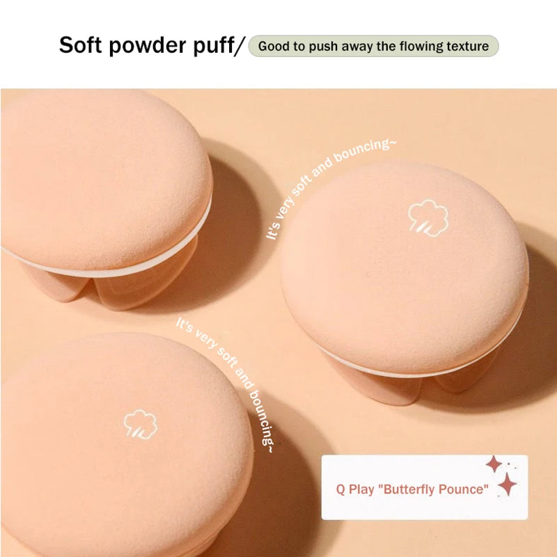 Air Cushion BB Cream with Butterfly Powder Puff – Moisturizing Foundation, Concealer & Whitening Oil-Control Waterproof Makeup