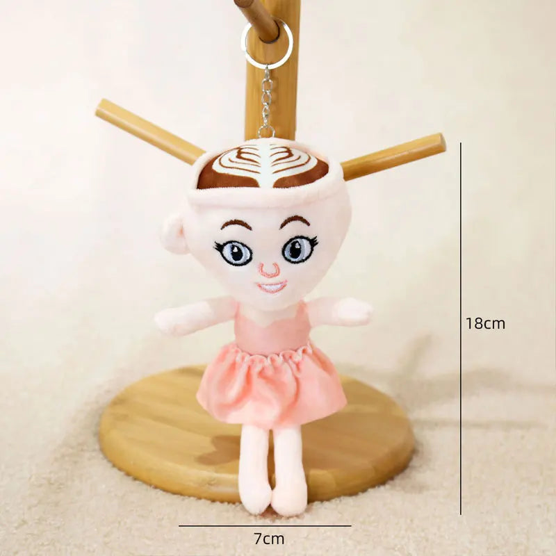 16-18cm Italian Brainrot Plush Keychain – Stuffed Doll Keyring Toy Gift