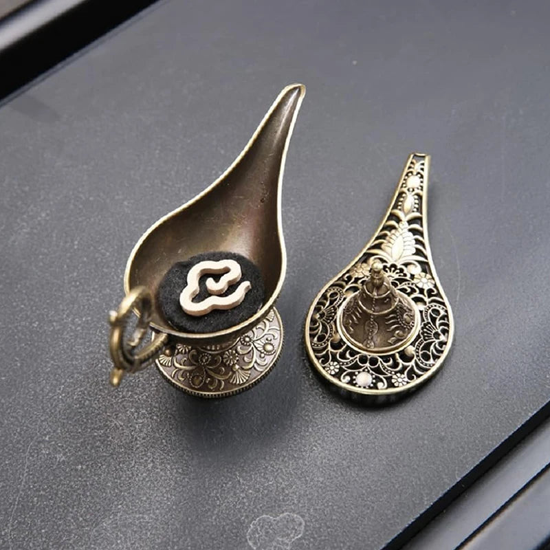 Antique Style Metal Lamp Incense Burner – Scented & Unscented Candle Holder for Home Decor & Gifts