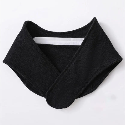 Soft Neck Warmer with Pocket - Solid Color Neck Protector for Autumn and Winter