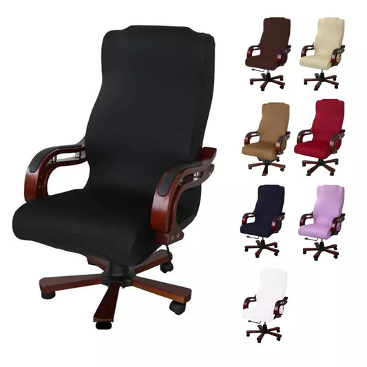 M/L Size Stretch Spandex Office Chair Cover | Anti-Fouling Computer Seat Protector | Removable Cover for Home or Hotel Use