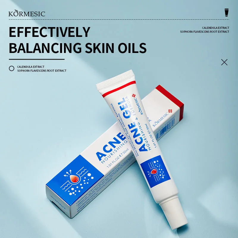 Effective Acne Removal Cream – Anti-Acne Gel for Redness, Pimples, Deep Pore Cleaning & Oil Control Skin Care