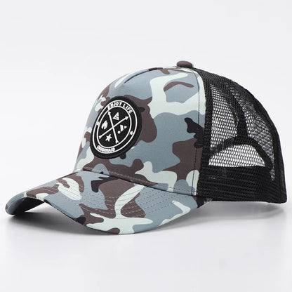 Unisex Cotton Mesh Trucker Hat - Multi Color Casual Summer Baseball Cap for Men & Women