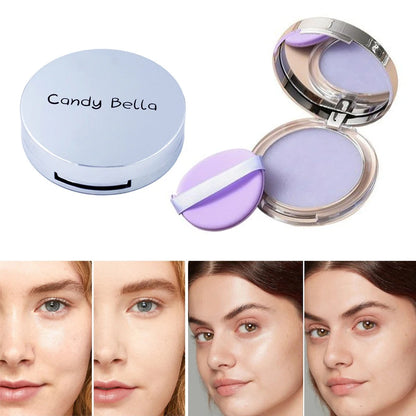 Candy Bella Violet Cream-to-Powder Contouring Makeup - Skin-Friendly, Long-Lasting Oil-Control Face Powder