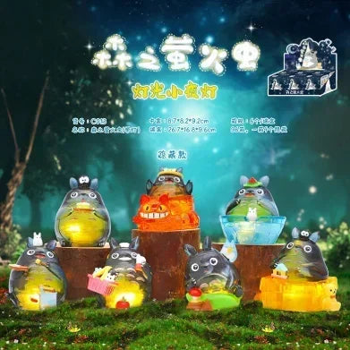 Hayao Miyazaki Totoro Anime Blind Box – Creative Wind Elf Glowing Night Light Figure for Home Decor & Birthday Gift