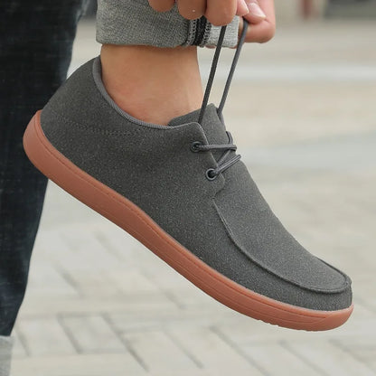 High-Quality Wide Barefoot Non-Slip Casual Walking Shoes – Comfortable Classic Fashion Men’s Sneakers, Plus Size 46