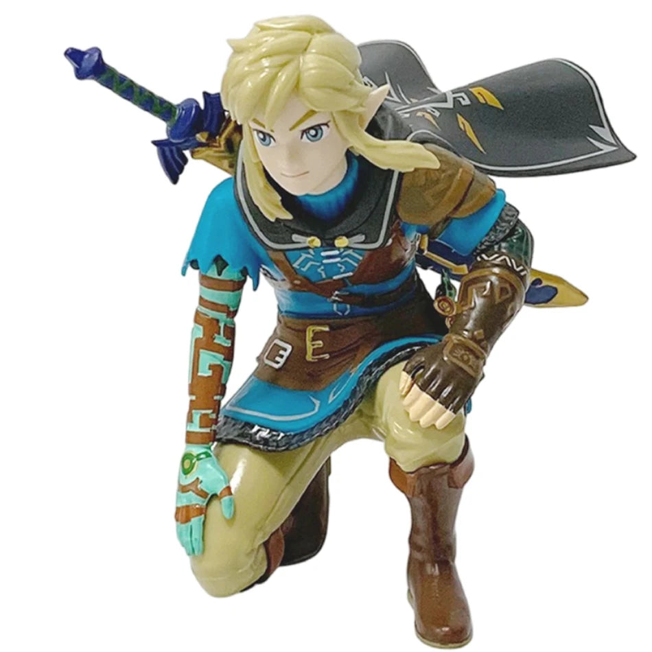 12cm Legend of Zelda Link Squatting Statue – PVC Anime Figure for Gaming Collectibles & Gifts