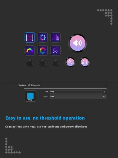 Mirabox N3 Streamdeck Keypad – Custom Macro Mini Keyboard with Screen & Knob Visual Desktop Console