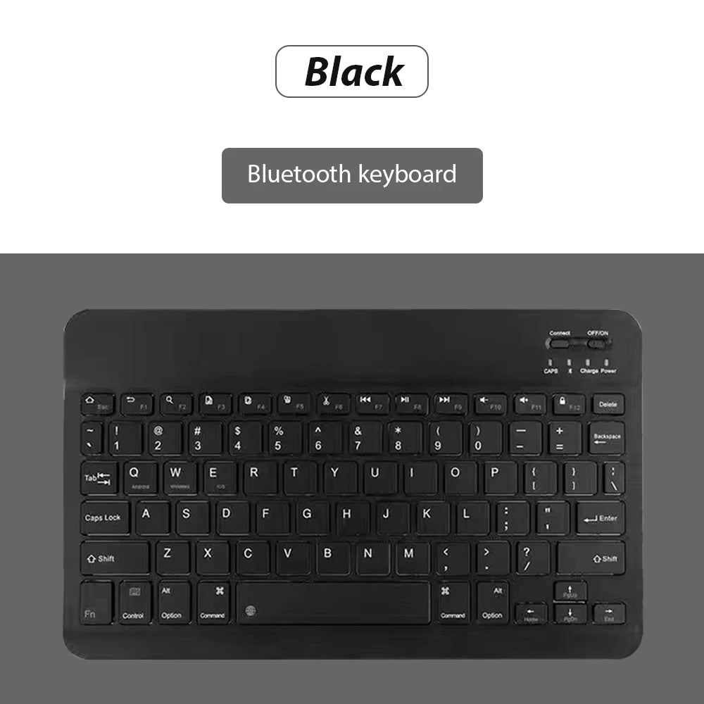 Mini Bluetooth Wireless Keyboard Set - Universal Phone Tablet iPad Keyboard and Mouse Accessories