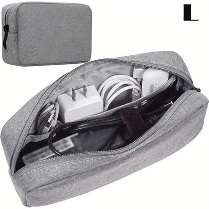 Digital Portable Organizer Case – Travel Storage Bag for Headphones, Chargers, USB Cables & Accessories