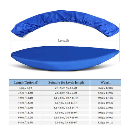 Professional Universal Kayak Cover – Waterproof, UV-Resistant Canoe & Boat Dust Storage Shield