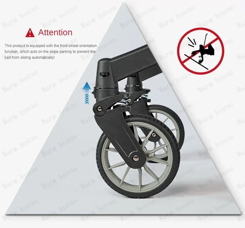 2025 New 4-in-1 Baby Stroller — Luxury Foldable Multifunctional Carriage & Portable Pram