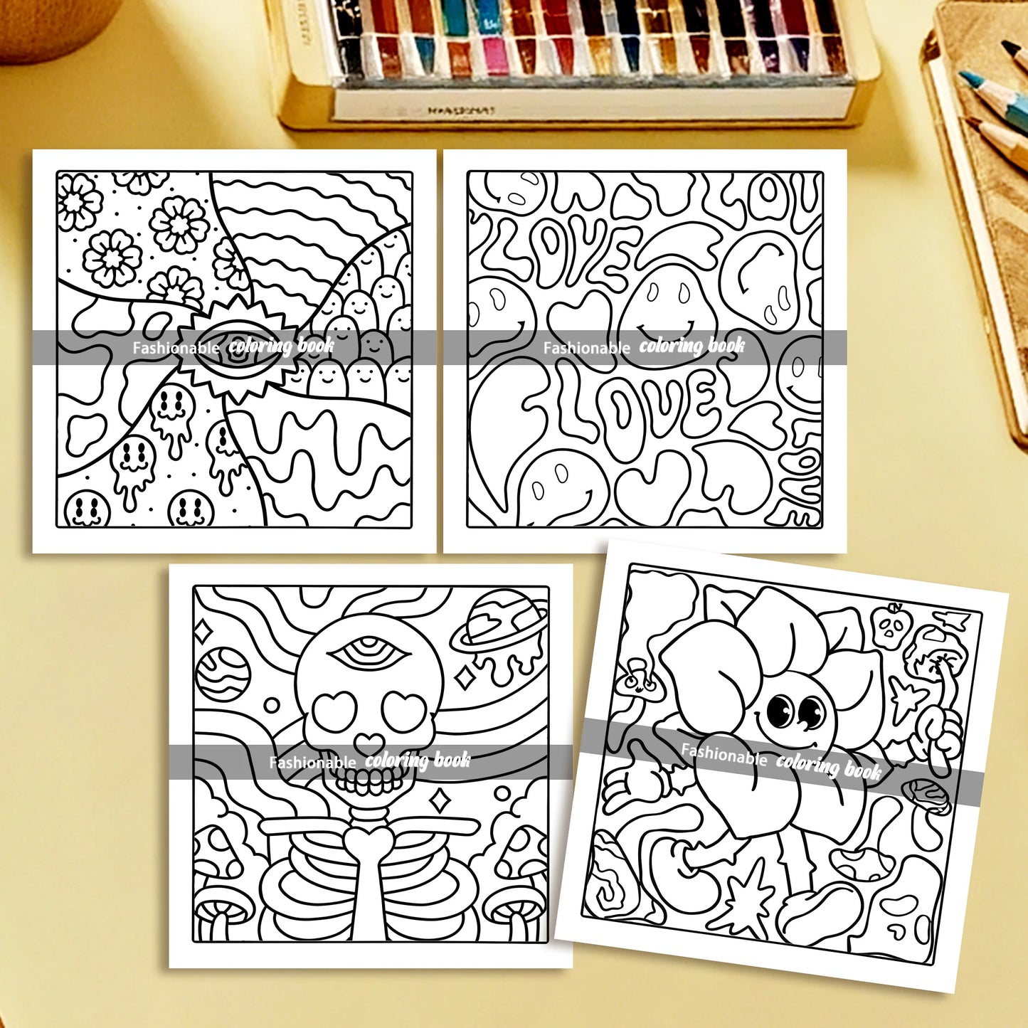 GROOVY Bold & Easy Patterns Coloring Book for Adults - Cute Drawing Book and Fun Birthday or Party Gift