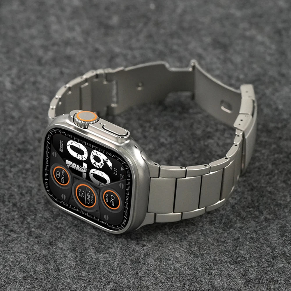 Titanium Luxury Business Strap for Apple Watch Ultra 2/1 – 49mm, Series 10/9/8/7/6, Metal Band for iWatch 46mm/45mm/44mm