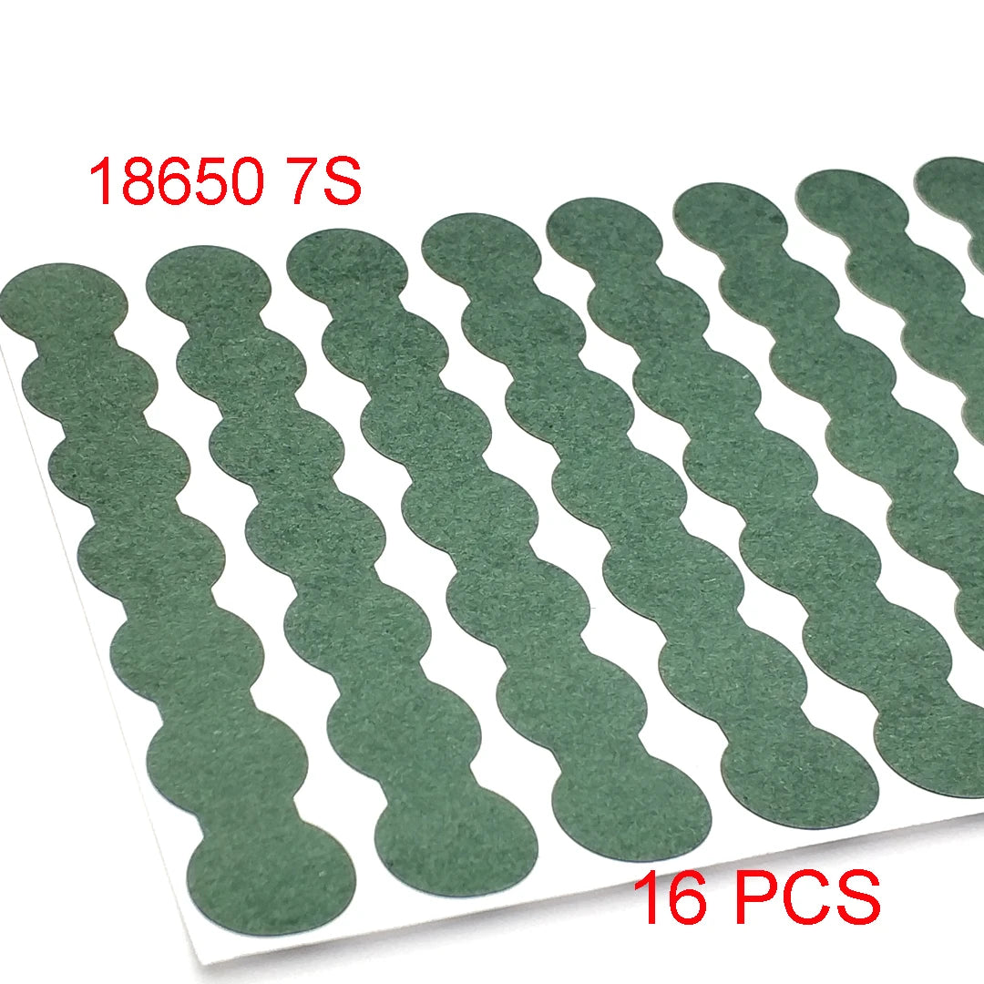 18650/21700/32650 Li-ion Battery Insulation Gasket – Barley Paper Insulating Glue Patch & Electrode Pads for Battery Pack