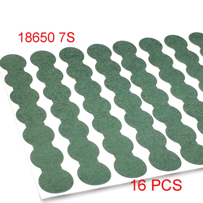 18650/21700/32650 Li-ion Battery Insulation Gasket – Barley Paper Insulating Glue Patch & Electrode Pads for Battery Pack