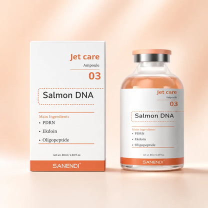 PDRN Salmon DNA Facial Serum - Skin Booster Ampoule & Beauty Salon Care Kit for Glowing Skin