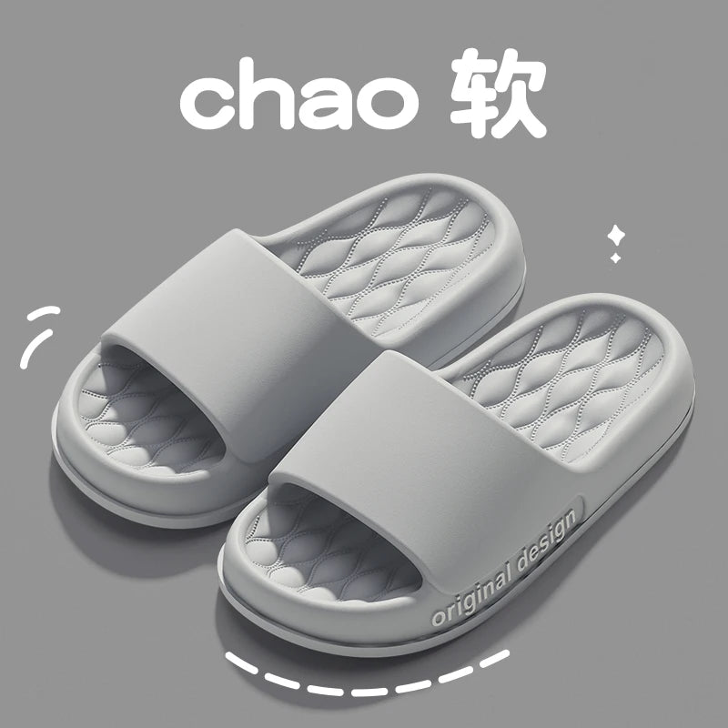Men’s Summer Cloud Slippers – Soft Non-Slip Sole Sandals for Home, Beach, Indoor & Outdoor Casual Wear