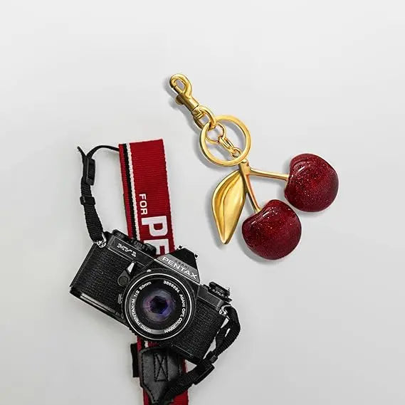 Cute Cherry Keychain Purse Charm – Bag Accessory for Handbags & Gifts for Women
