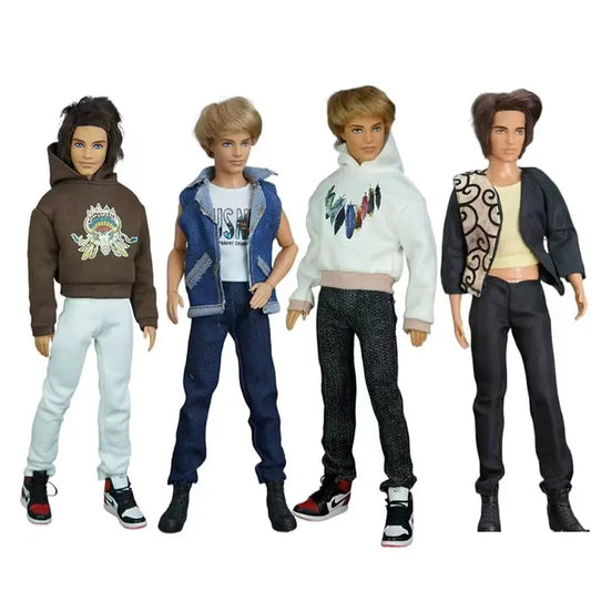 30cm Male Anime Doll Clothes – 1/6 BJD Fashion Casual Suit for KEN Dolls, DIY Reborn Toy Accessories & Gifts