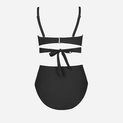 Cupshe Plus Size Wrap Tie High Waist Bikini Set – Women’s Large Size 3XL Two-Piece Swimwear Beach Bathing Suit