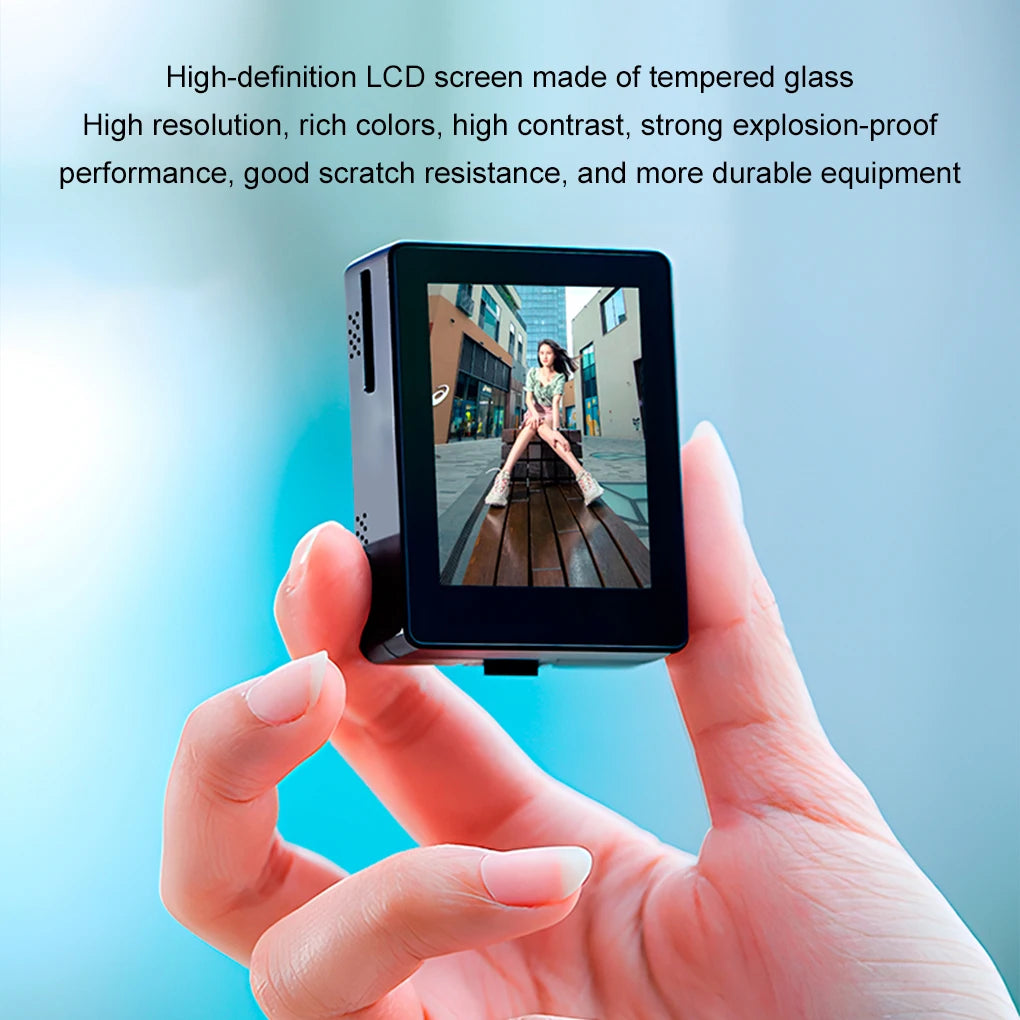 Mini Smartphone Selfie Monitor - Wireless Rear Camera Display for iPhone & Android, Vlog & Live Streaming