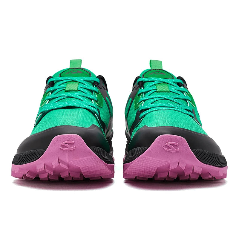 HOBIBEAR Unisex Hiking Sneakers – Lace-Up Outdoor Walking Shoes with Artificial Leather