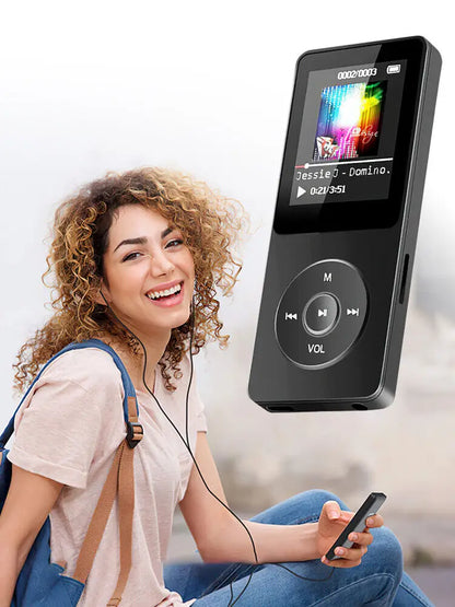 128GB Bluetooth MP3 MP4 Music Player - Lossless Audio, FM Radio & Voice Recorder for Sports