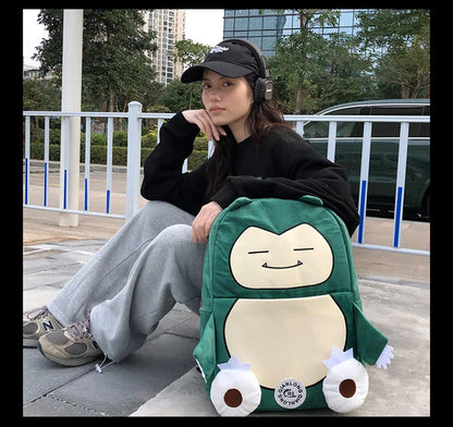 MINISO Switch Pokémon Cappy Beast Plush Backpack — Large Capacity Couple Bag, Anime Toy Storage & Gift Accessory