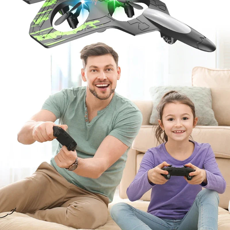2.4G Remote Control Fighter Foam Glider – LED Stunt UAV Helicopter Aircraft Model