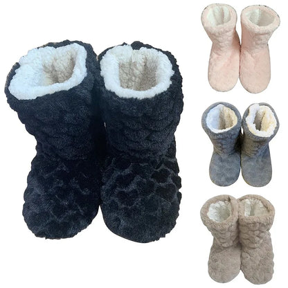 Thick Thermal Winter Socks — Plus Velvet Anti-Slip Home Slipper Socks for Men & Women, Warm Christmas Footwear