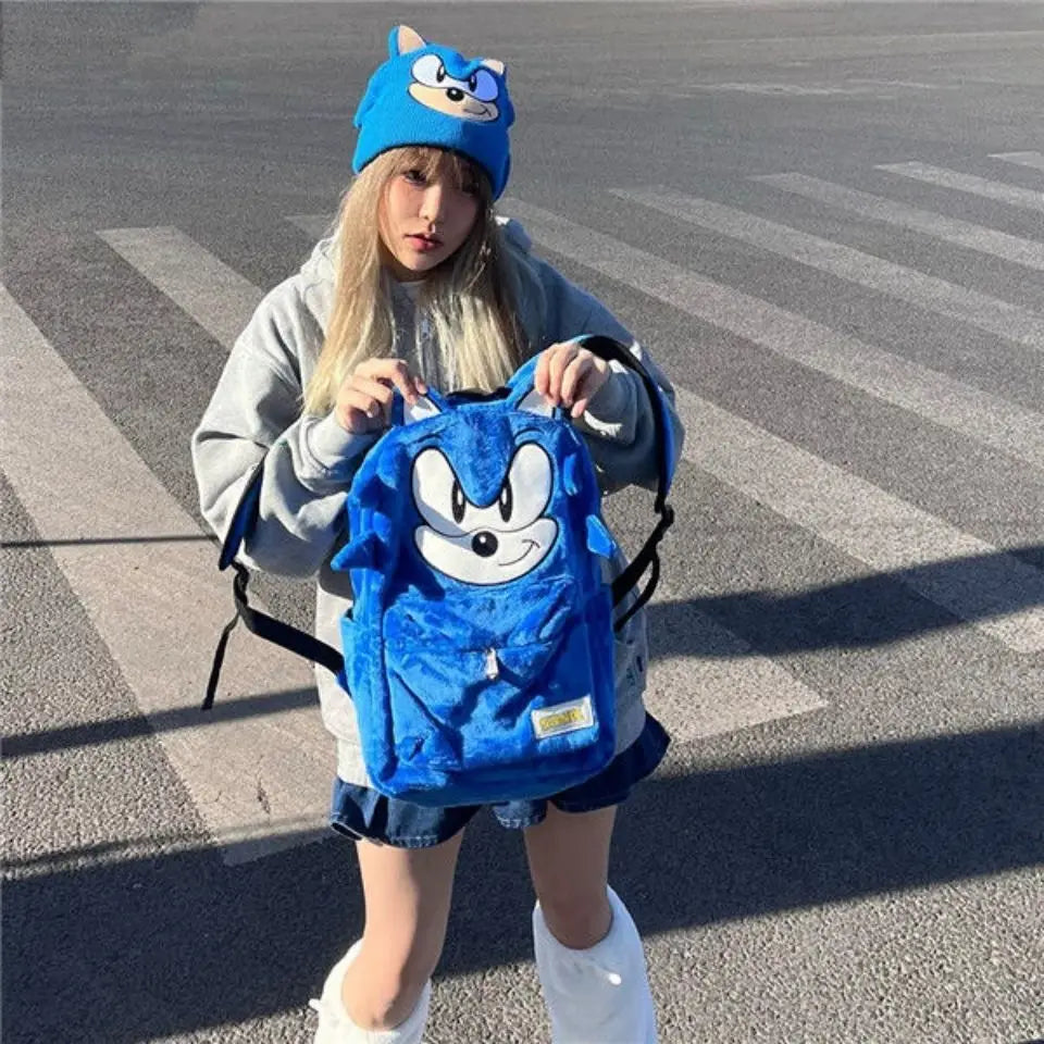 Pokemon Cartoon Plush Backpack - Large Capacity Student School Bag for Boys & Girls Kids