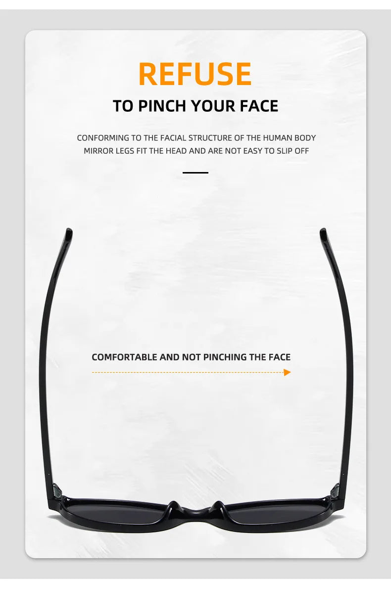 Retro Oval Frame Sunglasses — Trendy Small Frame Punk Cat Eye Sunshade Glasses, Personalized Fashion Sun Protection Eyewear