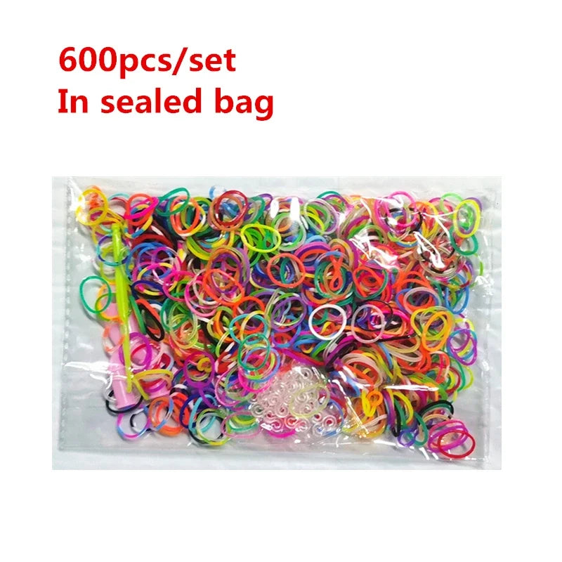 Creative Rainbow Loom Bands Set – Colorful DIY Rubber Bracelet Making Kit for Girls’ Crafts & Birthday Gifts