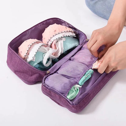 Waterproof Travel Lingerie Organizer Bag – Large Capacity Multifunctional Bra and Underwear Storage Wash Bag