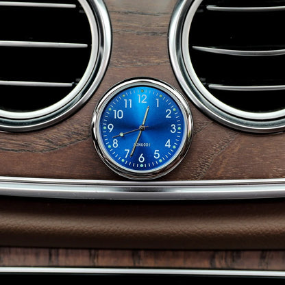 Luminous Car Clock - Mini Auto Stick-On Digital Watch for Cars, 40mm & 43mm Quartz Mechanic Ornament