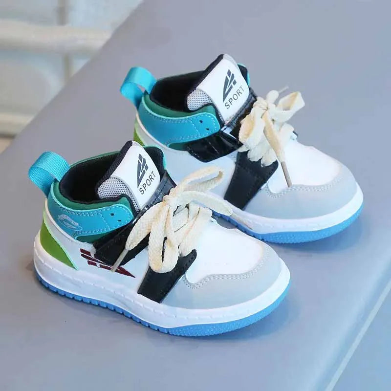 Baby & Kids Spring Autumn White Sneakers — Soft Sole Anti-Slip Casual Sport Shoes for Toddlers