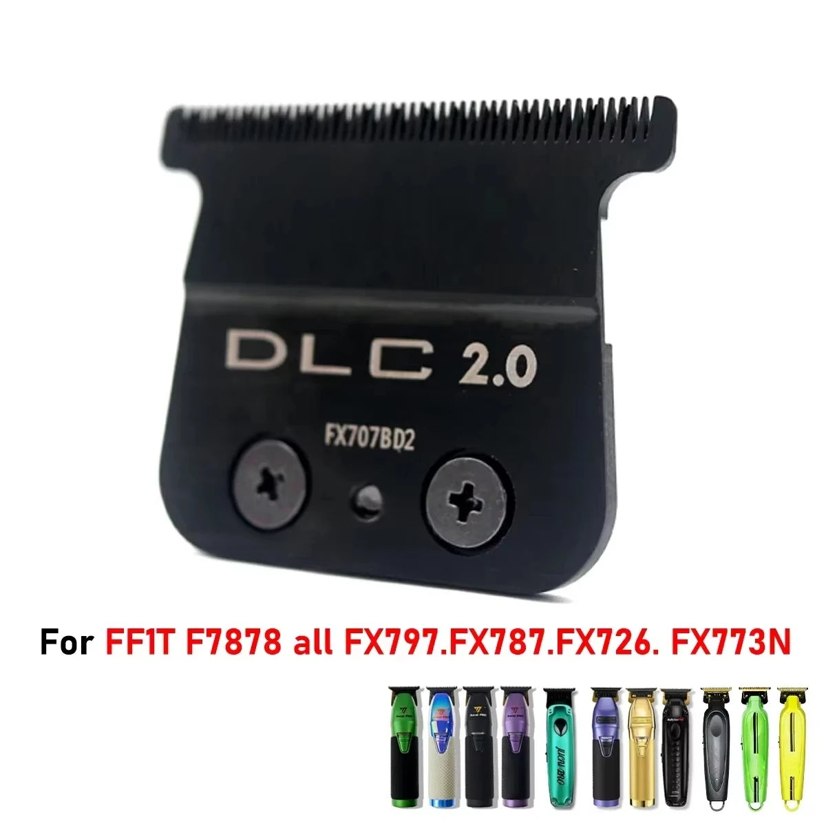 Professional Barber Carbon Steel Knife Head – Replacement DLC Blade for BAB787, 707Z & JUCAI PRO F7878