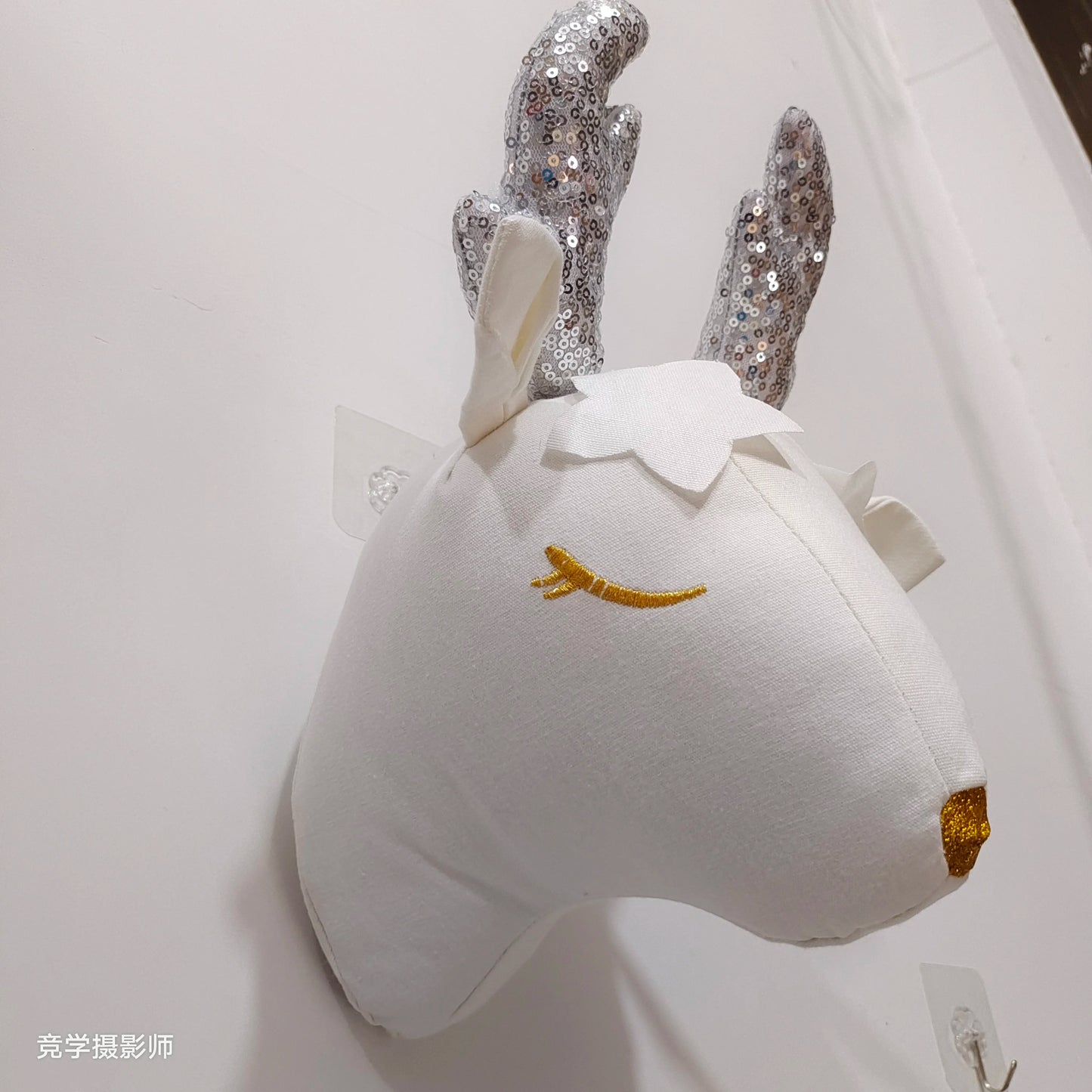 Handmade 3D Felt Animal Heads — Elephant & Swan Wall Hanging Decor for Nursery & Kids’ Bedroom