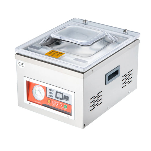 VEVOR DZ-260A Chamber Vacuum Sealer – 15.7" Sealing Machine for Home Use, Wet Foods, Meats & Marinades