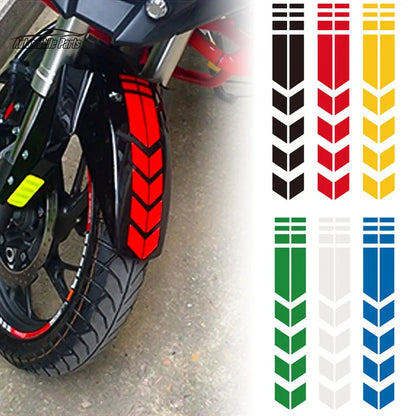 Motorcycle Arrow Stripe Stickers | Universal Waterproof & Oilproof Fender Paste | Reflective Motorbike Tape Decal | Moto Accessories