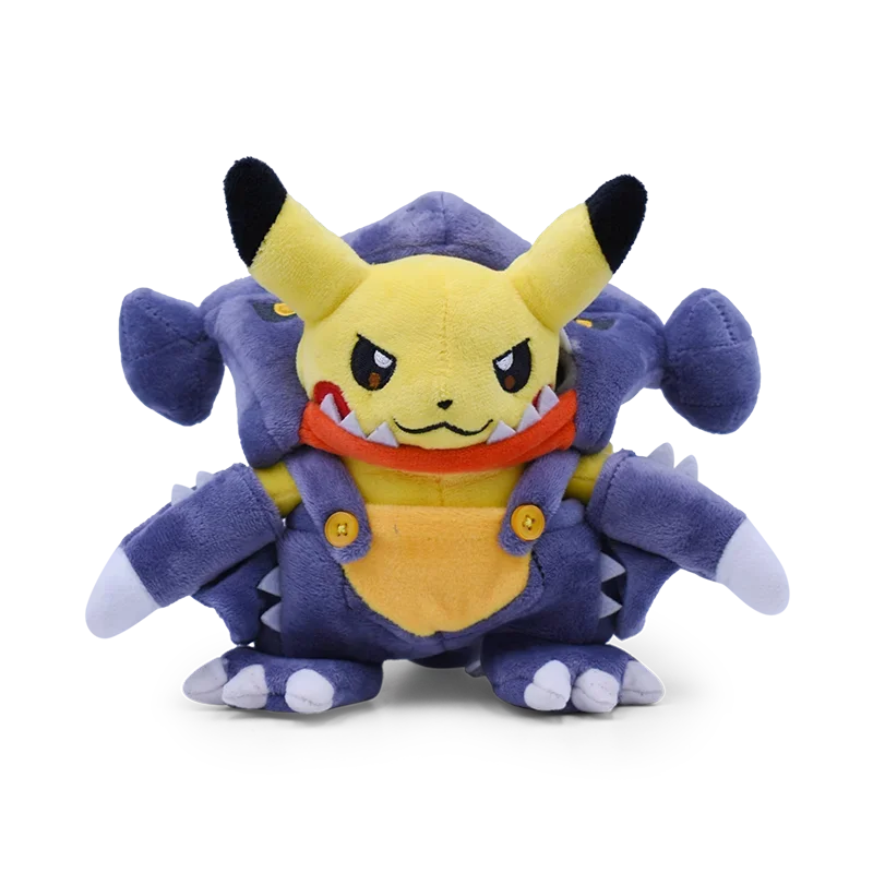 Eevee Pikachu Cosplay Plush Toy - Cute Charizard & Lucario Cartoon Stuffed Animal Doll Gift