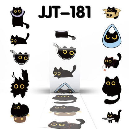 500pcs Cute Cat Stickers – DIY Graffiti, Envelope Seals, Stationery, Children’s Reward & Decorative Stickers